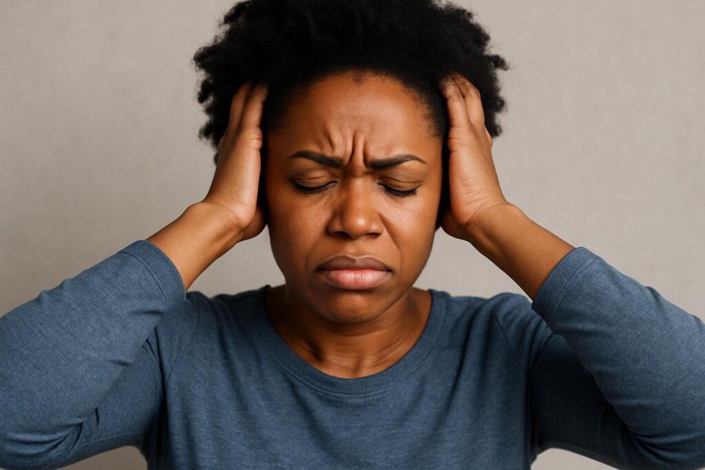 Stressed employee in office recognizing signs of a toxic workplace